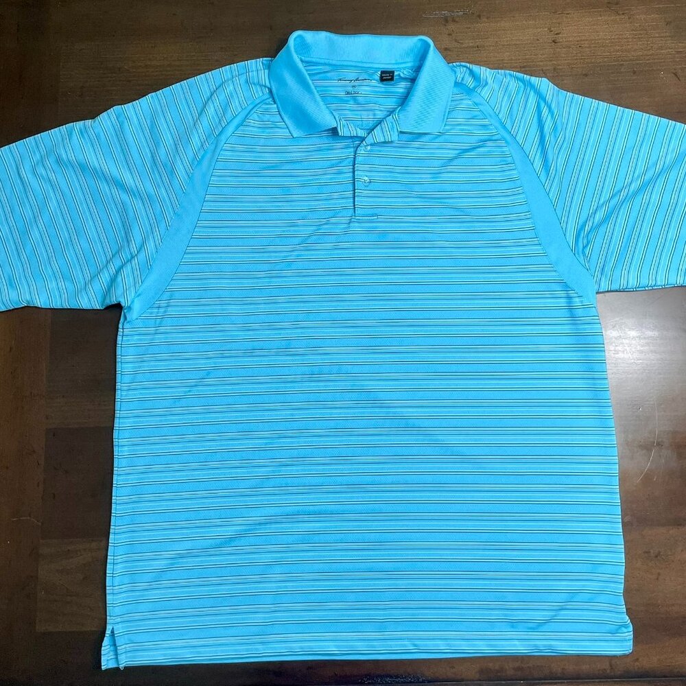 Complimentary blue colored Dri-Logic 2XL polo